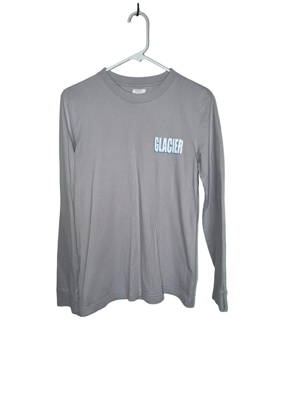 Glacier Men's Long Sleeve Crewneck Shirt - Light Gray